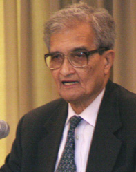 アマルティア・セン（1933ー ）インドの経済学者。アジア初のノーベル経済学賞受賞者でもある。